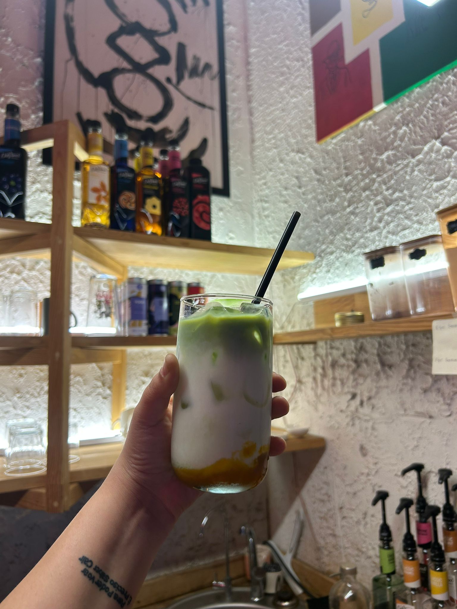 Mango Matcha Latte
