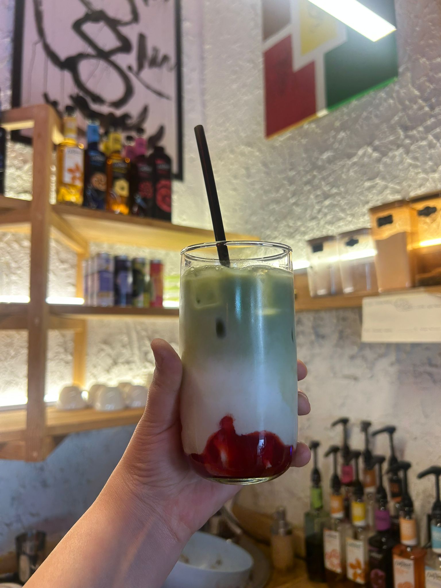 Strawberry Matcha Latte